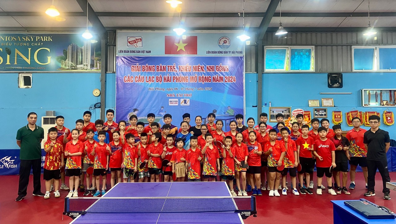 GIẢI BÓNG BÀN TRẺ , THIẾU NIÊN , NHI ĐỒNG CÁC CÂU LẠC BỘ HẢI PHÒNG MỞ RỘNG NĂM 2024